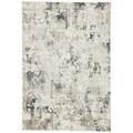 Jaipur Rugs Cirque Machine Made Lynne Design Rectangle Rug, White Sand - 10 x 14 ft. RUG137427